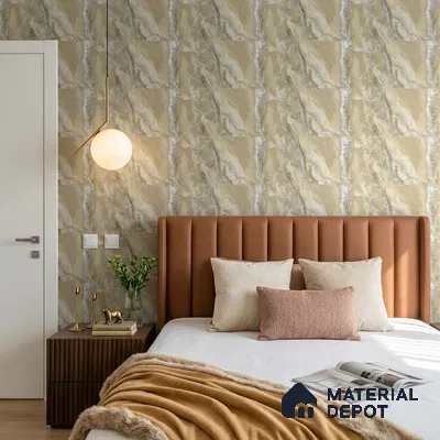 88502 | 5 Meter x 42 Inches Marble Look Wallpaper - 57.41 Sq. Ft. | Minimum 10% wastage during installation