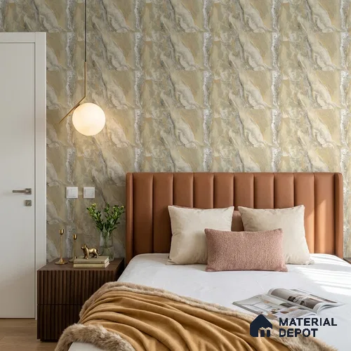 88502 | 5 Meter x 42 Inches Marble Look Wallpaper - 57.41 Sq. Ft. | Minimum 10% wastage during installation