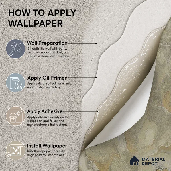 88502 | 5 Meter x 42 Inches Marble Look Wallpaper - 57.41 Sq. Ft. | Minimum 10% wastage during installation
