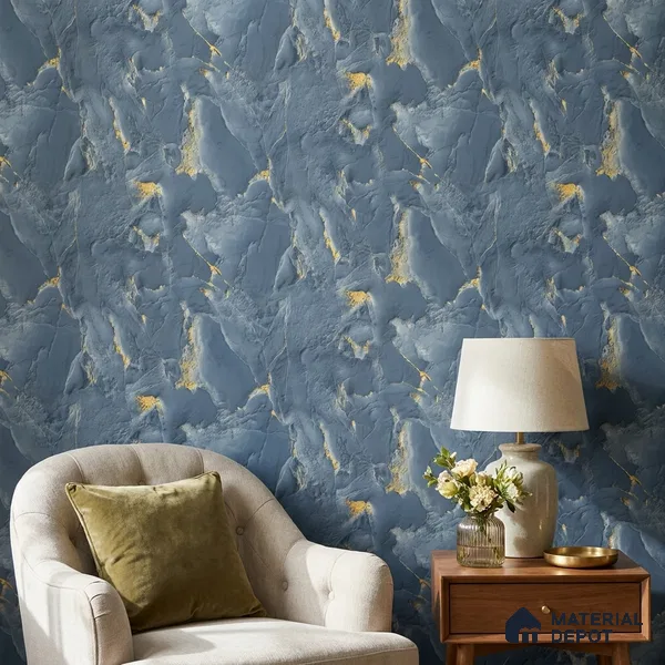 88501 | 5 Meter x 42 Inches Marble Look Wallpaper - 57.41 Sq. Ft. | Minimum 10% wastage during installation