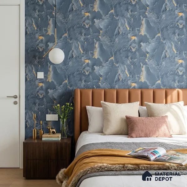 88501 | 5 Meter x 42 Inches Marble Look Wallpaper - 57.41 Sq. Ft. | Minimum 10% wastage during installation