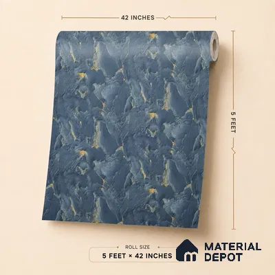 88501 | 5 Meter x 42 Inches Marble Look Wallpaper - 57.41 Sq. Ft. | Minimum 10% wastage during installation