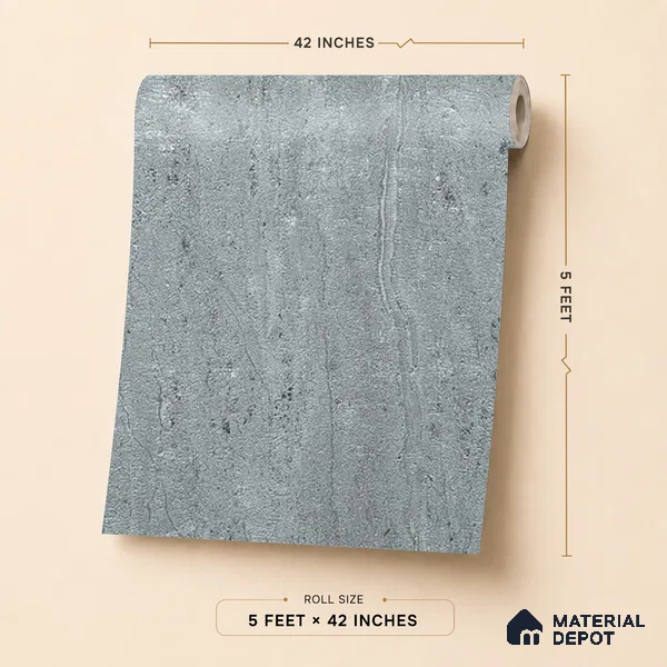 88704 | 5 Meter x 42 Inches Texture Look Wallpaper - 57.41 Sq. Ft. | Minimum 15% wastage during installation