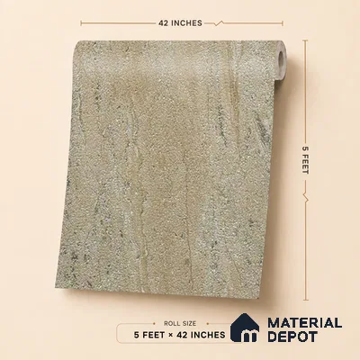 88702 | 5 Meter x 42 Inches Texture Look Wallpaper - 57.41 Sq. Ft. | Minimum 15% wastage during installation