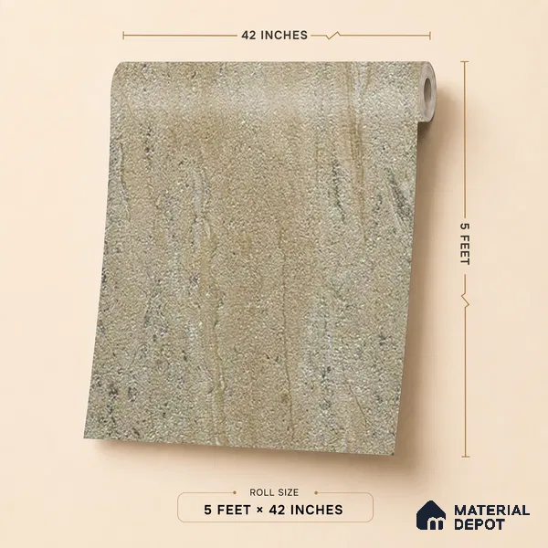 88702 | 5 Meter x 42 Inches Texture Look Wallpaper - 57.41 Sq. Ft. | Minimum 15% wastage during installation