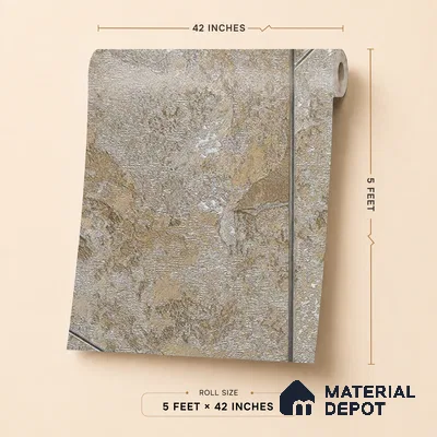 88804 | 5 Meter x 42 Inches Geometric Look Wallpaper - 57.41 Sq. Ft. | Minimum 15% wastage during installation