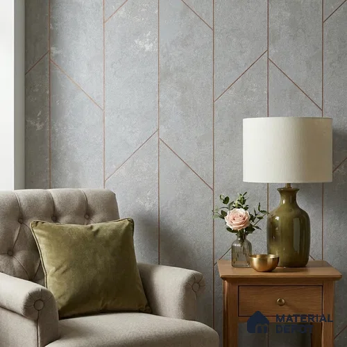 88803 | 5 Meter x 42 Inches Geometric Look Wallpaper - 57.41 Sq. Ft. | Minimum 15% wastage during installation