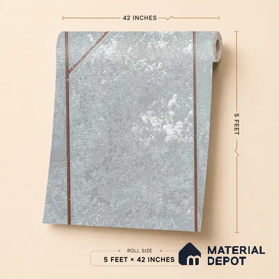 88803 | 5 Meter x 42 Inches Geometric Look Wallpaper - 57.41 Sq. Ft. | Minimum 15% wastage during installation