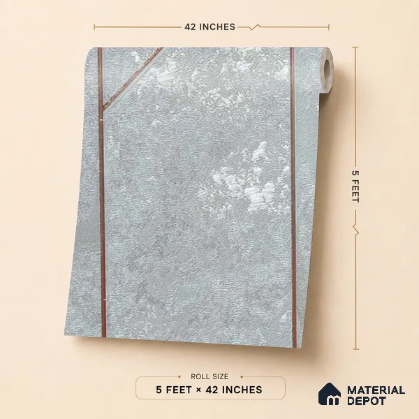 88803 | 5 Meter x 42 Inches Geometric Look Wallpaper - 57.41 Sq. Ft. | Minimum 15% wastage during installation