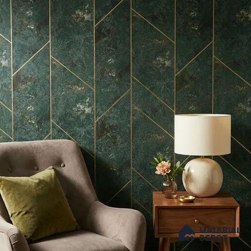 88801 | 5 Meter x 42 Inches Geometric Look Wallpaper - 57.41 Sq. Ft. | Minimum 15% wastage during installation