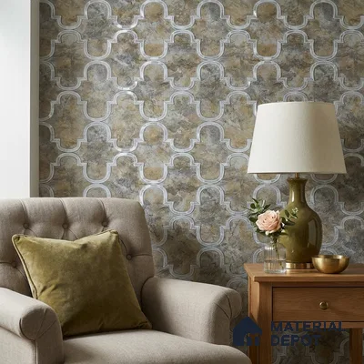 88901 | 5 Meter x 42 Inches Patterned Look Wallpaper - 57.41 Sq. Ft. | Minimum 15% wastage during installation