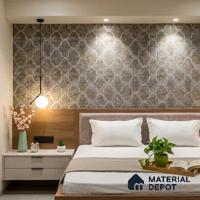 88901 | 5 Meter x 42 Inches Patterned Look Wallpaper - 57.41 Sq. Ft. | Minimum 15% wastage during installation