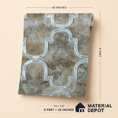 88901 | 5 Meter x 42 Inches Patterned Look Wallpaper - 57.41 Sq. Ft. | Minimum 15% wastage during installation
