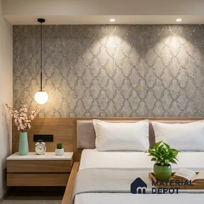 88904 | 5 Meter x 42 Inches Patterned Look Wallpaper - 57.41 Sq. Ft. | Minimum 15% wastage during installation