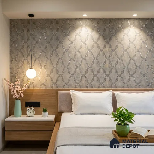 88904 | 5 Meter x 42 Inches Patterned Look Wallpaper - 57.41 Sq. Ft. | Minimum 15% wastage during installation