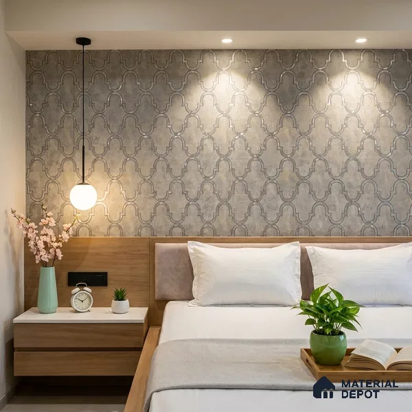 88904 | 5 Meter x 42 Inches Patterned Look Wallpaper - 57.41 Sq. Ft. | Minimum 15% wastage during installation