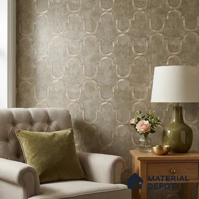 88906 | 5 Meter x 42 Inches Patterned Look Wallpaper - 57.41 Sq. Ft. | Minimum 15% wastage during installation