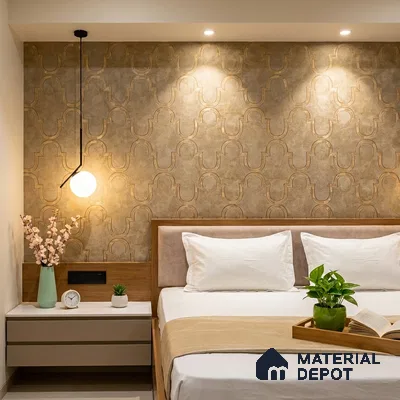 88906 | 5 Meter x 42 Inches Patterned Look Wallpaper - 57.41 Sq. Ft. | Minimum 15% wastage during installation