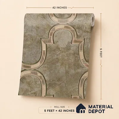88906 | 5 Meter x 42 Inches Patterned Look Wallpaper - 57.41 Sq. Ft. | Minimum 15% wastage during installation