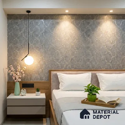 88905 | 5 Meter x 42 Inches Patterned Look Wallpaper - 57.41 Sq. Ft. | Minimum 15% wastage during installation