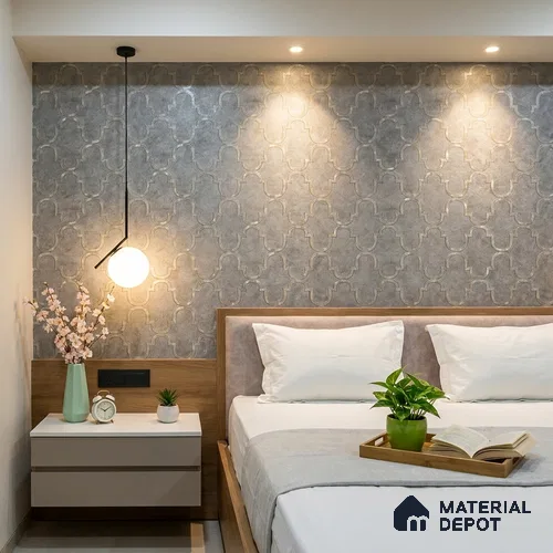 88905 | 5 Meter x 42 Inches Patterned Look Wallpaper - 57.41 Sq. Ft. | Minimum 15% wastage during installation