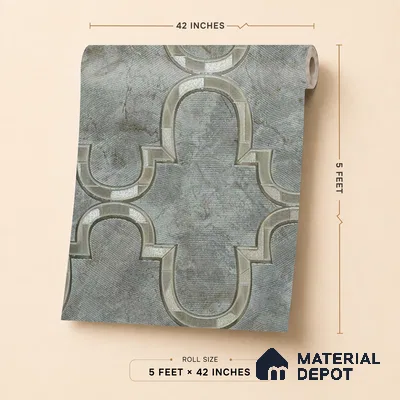 88905 | 5 Meter x 42 Inches Patterned Look Wallpaper - 57.41 Sq. Ft. | Minimum 15% wastage during installation
