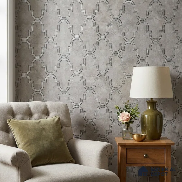 88903 | 5 Meter x 42 Inches Patterned Look Wallpaper - 57.41 Sq. Ft. | Minimum 15% wastage during installation