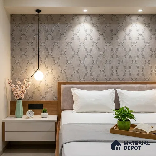 88903 | 5 Meter x 42 Inches Patterned Look Wallpaper - 57.41 Sq. Ft. | Minimum 15% wastage during installation