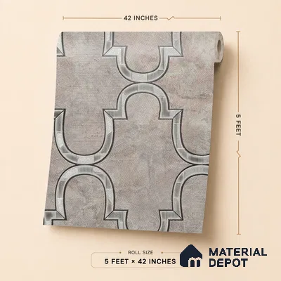 88903 | 5 Meter x 42 Inches Patterned Look Wallpaper - 57.41 Sq. Ft. | Minimum 15% wastage during installation