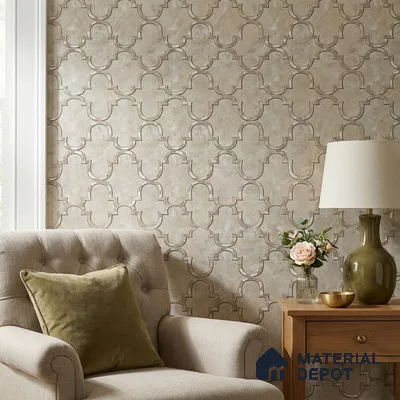 88902 | 5 Meter x 42 Inches Patterned Look Wallpaper - 57.41 Sq. Ft. | Minimum 15% wastage during installation