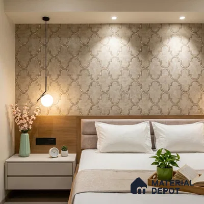 88902 | 5 Meter x 42 Inches Patterned Look Wallpaper - 57.41 Sq. Ft. | Minimum 15% wastage during installation