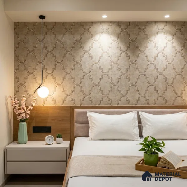 88902 | 5 Meter x 42 Inches Patterned Look Wallpaper - 57.41 Sq. Ft. | Minimum 15% wastage during installation