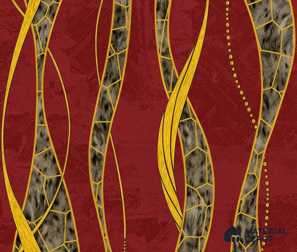 5D1104 | 9.5 Meter x 21 Inch PVC Patterned Look Wallpaper - 55 Sq. Ft. | Minimum 15% wastage during installation