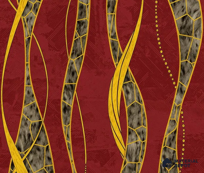 5D1104 | 9.5 Meter x 21 Inch PVC Patterned Look Wallpaper - 55 Sq. Ft. | Minimum 15% wastage during installation