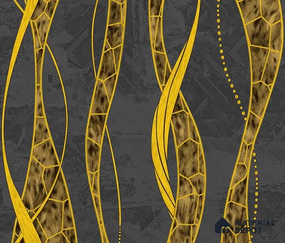 5D1105 | 9.5 Meter x 21 Inch PVC Patterned Look Wallpaper - 55 Sq. Ft. | Minimum 15% wastage during installation