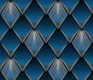 5D1023 | 9.5 Meter x 21 Inch PVC Geometric Look Wallpaper - 55 Sq. Ft.  Image 01