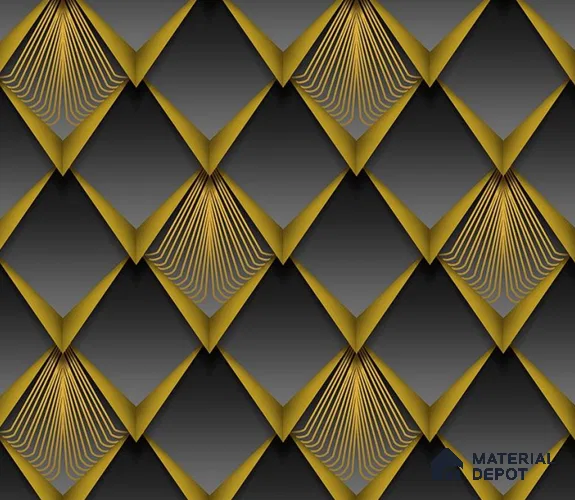 5D1026 | 9.5 Meter x 21 Inch PVC Geometric Look Wallpaper - 55 Sq. Ft. | Minimum 15% wastage during installation