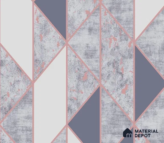 5D1083 | 9.5 Meter x 21 Inch PVC Geometric Look Wallpaper - 55 Sq. Ft. | Minimum 15% wastage during installation