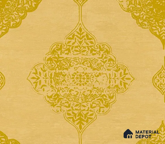 5D1053 | 9.5 Meter x 21 Inch PVC Damask Look Wallpaper - 55 Sq. Ft. | Minimum 15% wastage during installation