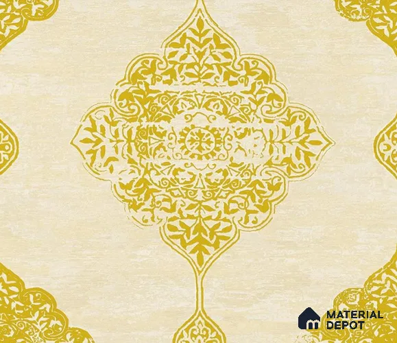 5D1051 | 9.5 Meter x 21 Inch PVC Damask Look Wallpaper - 55 Sq. Ft. | Minimum 15% wastage during installation