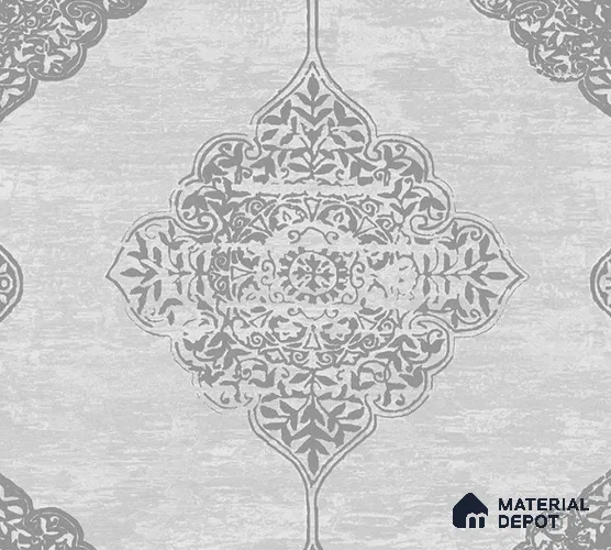5D1052 | 9.5 Meter x 21 Inch PVC Damask Look Wallpaper - 55 Sq. Ft. | Minimum 15% wastage during installation