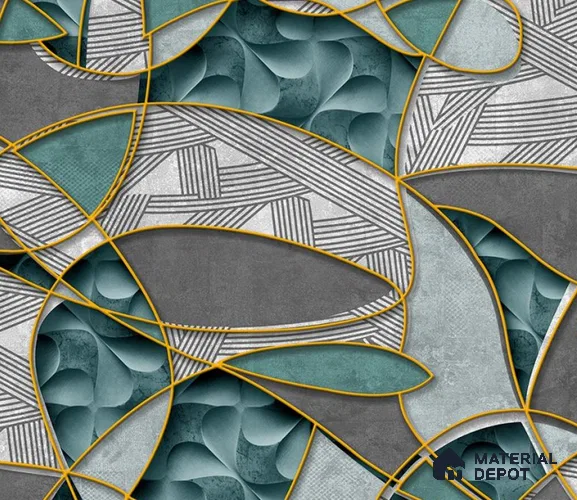 5D1042 | 9.5 Meter x 21 Inch PVC Patterned Look Wallpaper - 55 Sq. Ft. | Minimum 15% wastage during installation