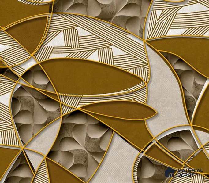 5D1043 | 9.5 Meter x 21 Inch PVC Patterned Look Wallpaper - 55 Sq. Ft. | Minimum 15% wastage during installation