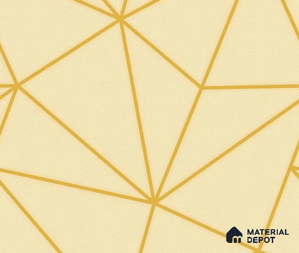5D1301 | 9.5 Meter x 21 Inch PVC Geometric Look Wallpaper - 55 Sq. Ft. | Minimum 15% wastage during installation