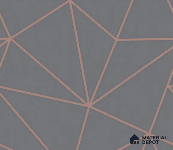 5D1304 | 9.5 Meter x 21 Inch PVC Geometric Look Wallpaper - 55 Sq. Ft. | Minimum 15% wastage during installation