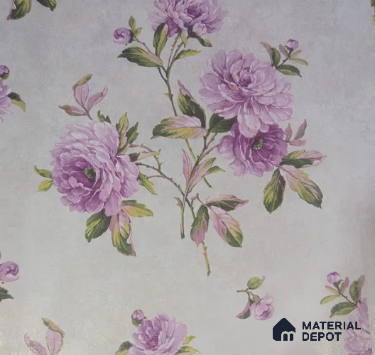 DE40817 | 10 Meter x 21 Inch PVC Florals Look Wallpaper - 57 Sq. Ft. | Minimum 15% wastage during installation