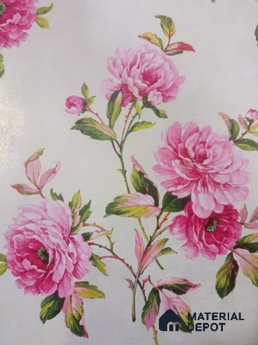 DE40816 | 10 Meter x 21 Inch PVC Florals Look Wallpaper - 57 Sq. Ft. | Minimum 15% wastage during installation