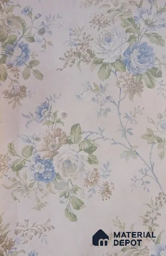 DE40833 | 10 Meter x 21 Inch PVC Florals Look Wallpaper - 57 Sq. Ft. | Minimum 15% wastage during installation