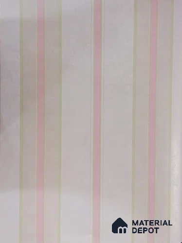 DE40814 | 10 Meter x 21 Inch PVC Stripes Look Wallpaper - 57 Sq. Ft. | Minimum 15% wastage during installation