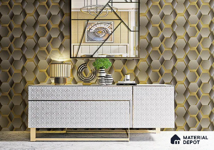 BT-047 | 5 Meter x 42 Inch PVC 3D Look Wallpaper - 57 Sq. Ft. | Minimum 15% wastage during installation